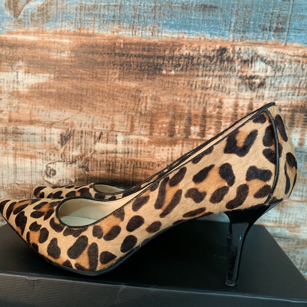 Calvin Klein Leopard Fur Shoes Heels - Picture 3 of 9